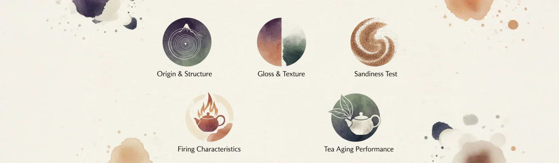 Benshan and Waishan clay comparison in Yixing teapots