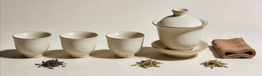 Traditional Chinese gaiwan tea vessel used for brewing tea