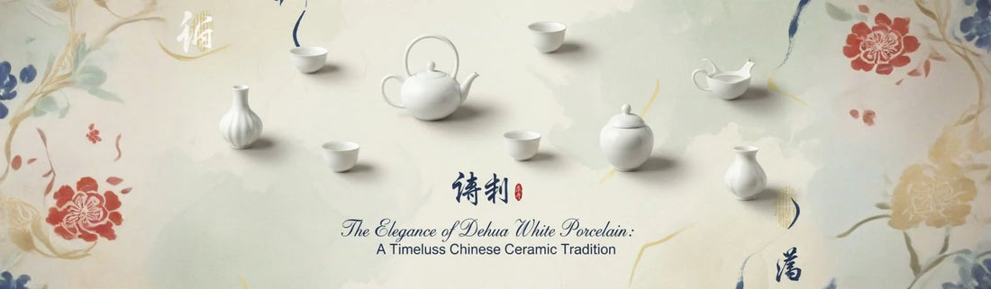 Dehua white porcelain teaware featuring smooth texture and timeless Chinese craftsmanship