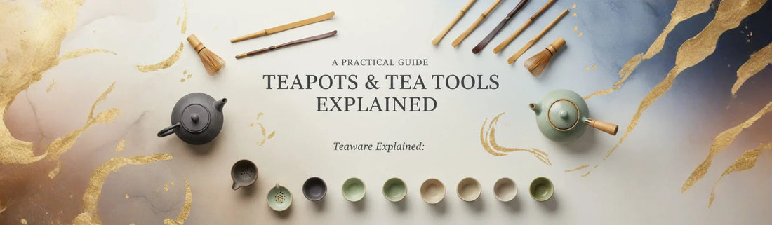 Individual teaware including ceramic and clay teapots used for everyday tea brewing