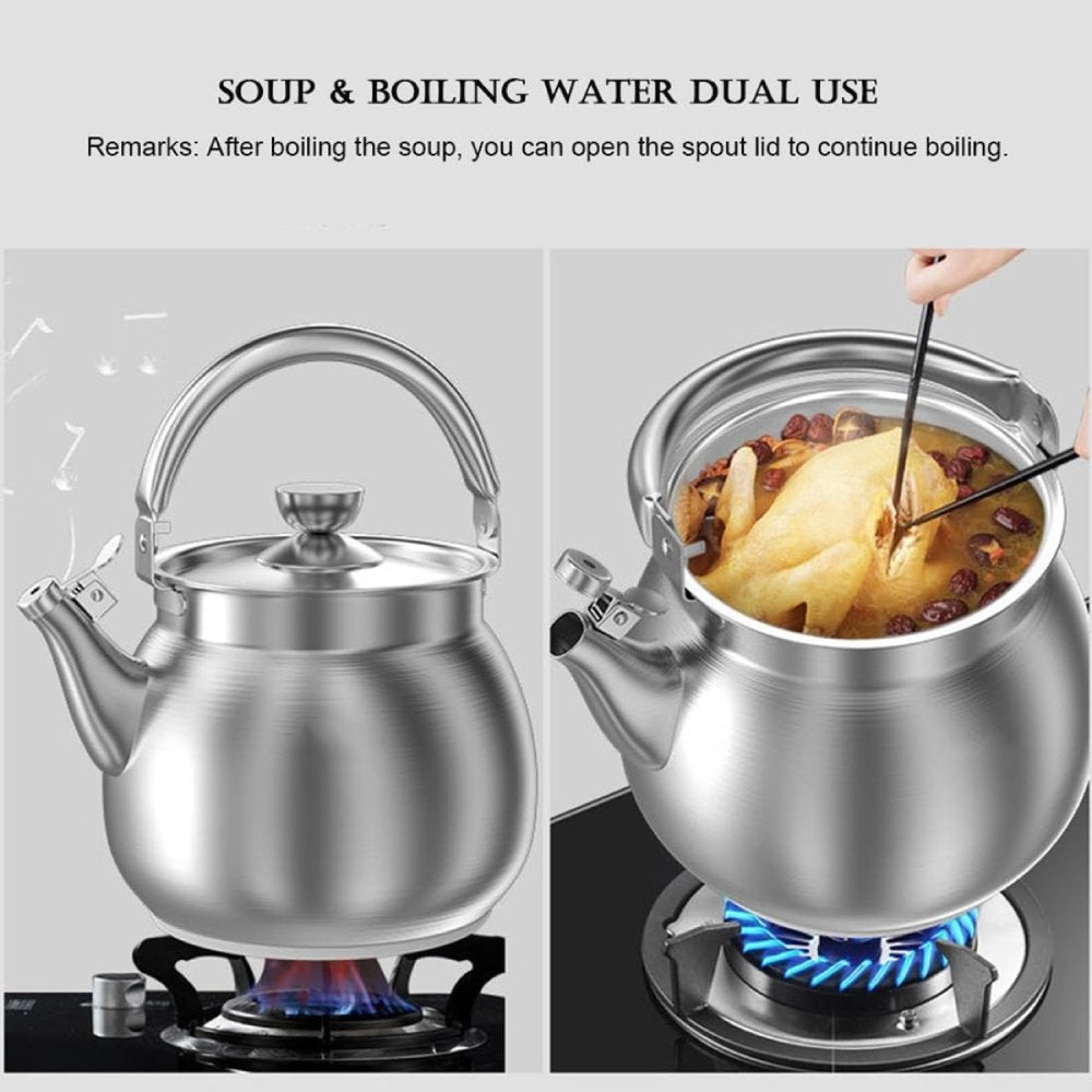 316 Stainless Steel Whistling Tea Kettle 5.5L – Large Capacity Kettle for Tea & Multi-Purpose Use