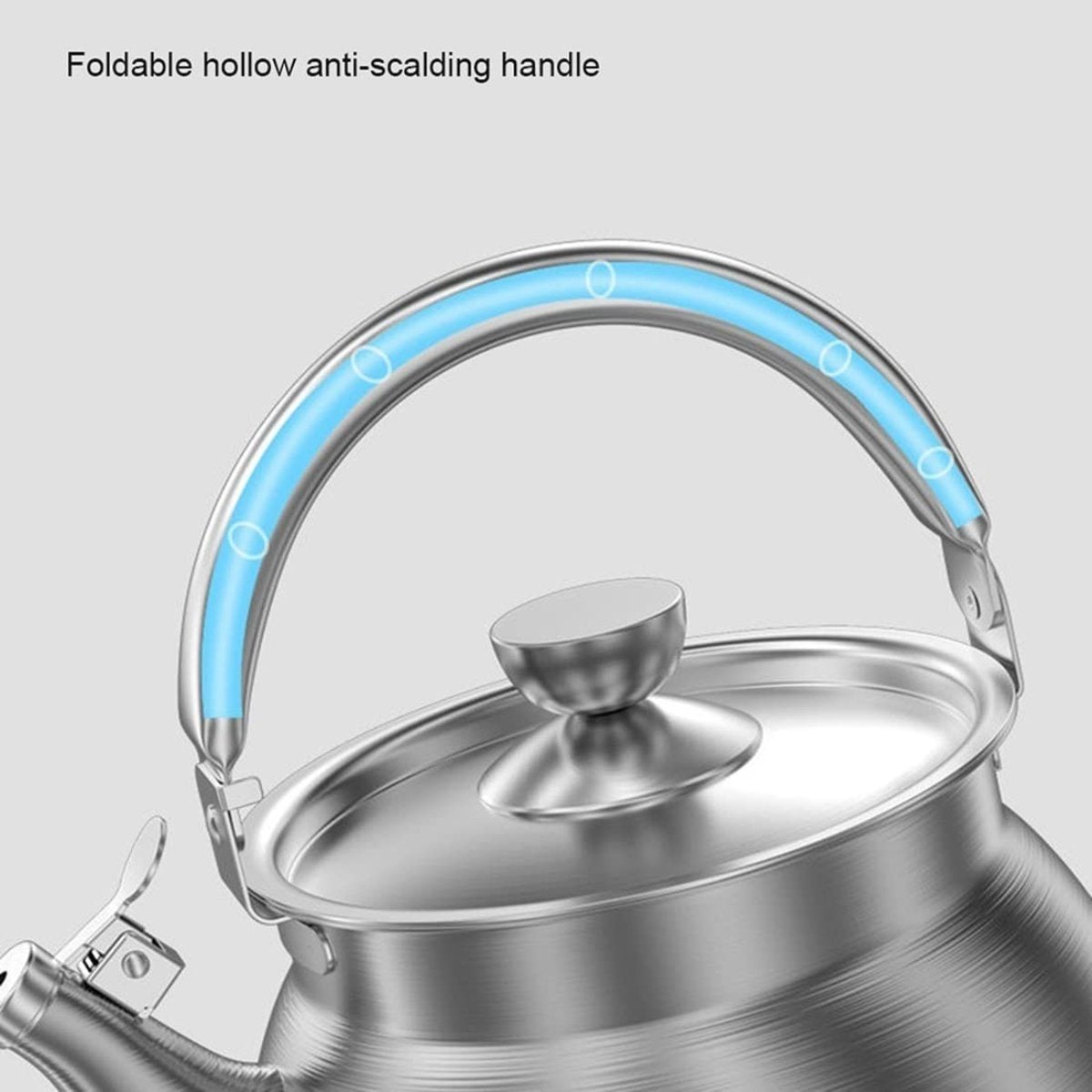 316 Stainless Steel Whistling Tea Kettle 5.5L – Large Capacity Kettle for Tea & Multi-Purpose Use