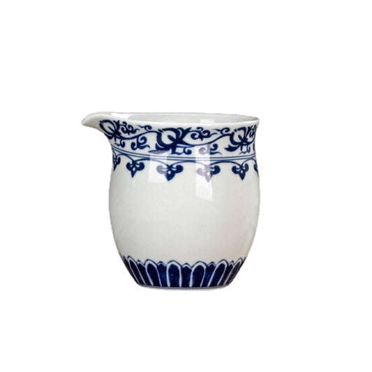 Old Clay Vine Blossom Fairness Cup – Handmade Ceramic Gongdao Pitcher for Gongfu Tea