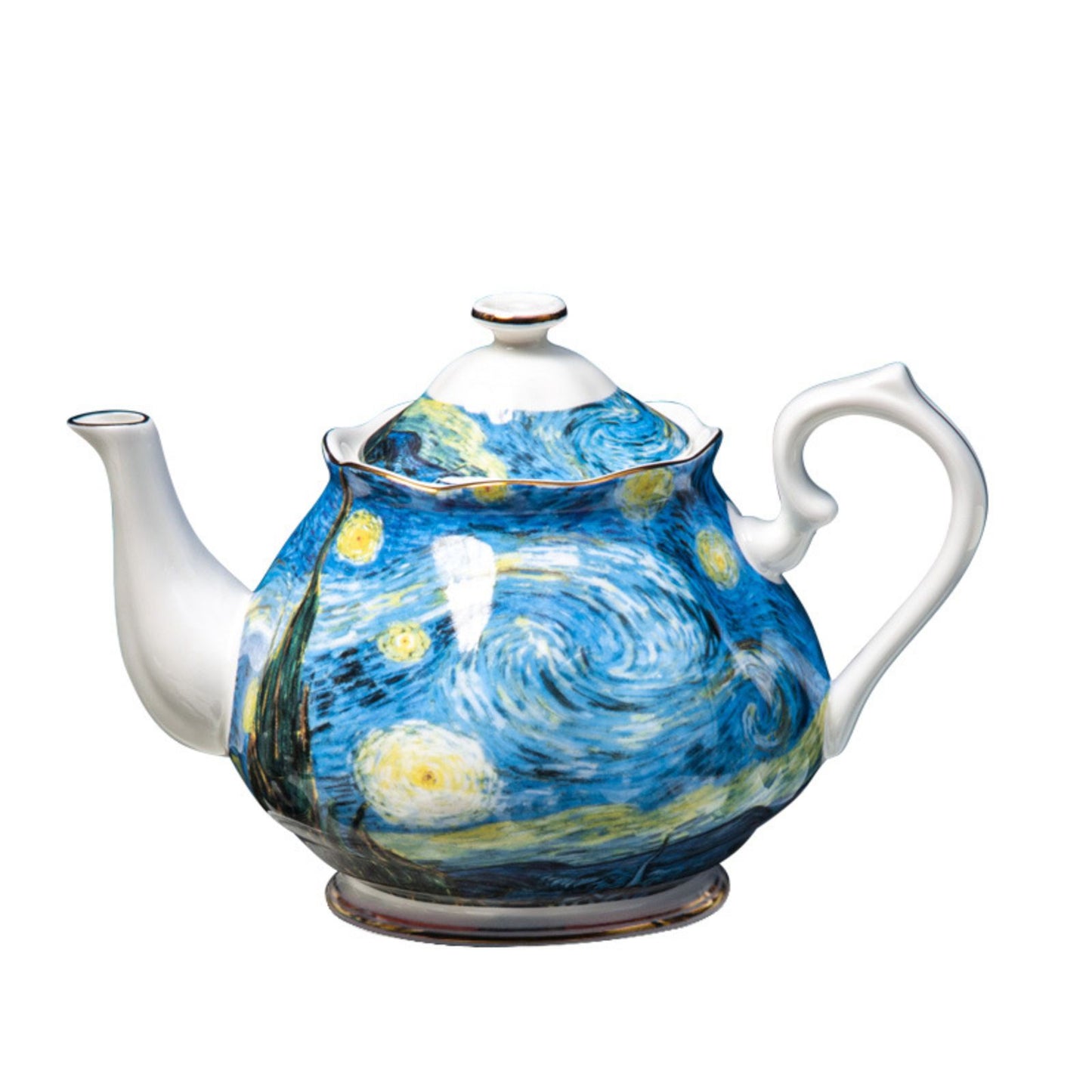 Starry Sky Tea Cup Set – 6 Cups, Choice of Uniform Starry Design or Random Patterns