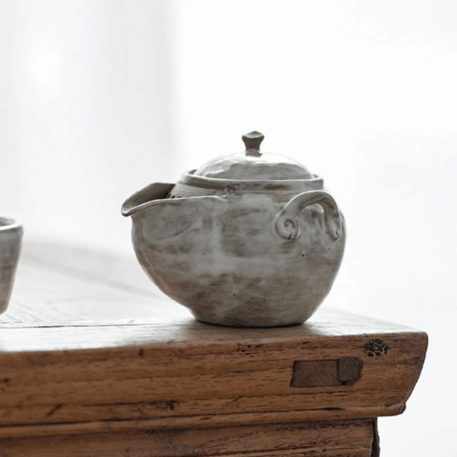 150ml White Ceramic Teapot for Gongfu Tea