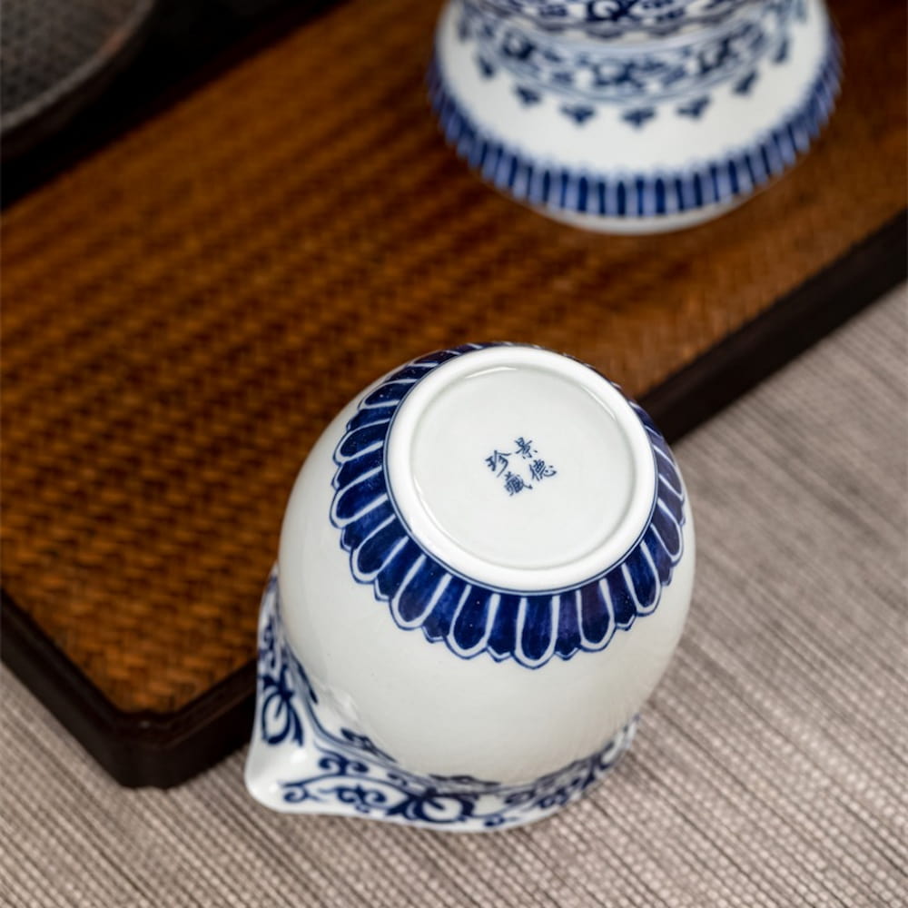 Old Clay Vine Blossom Fairness Cup – Handmade Ceramic Gongdao for Gongfu Tea