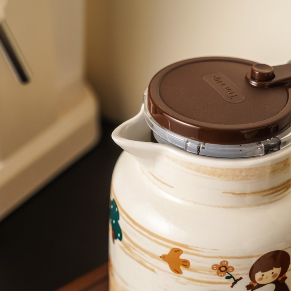 Carousel Girl Ceramic Teapot Set with Filter – 1L, 4 Cups, Gift Box