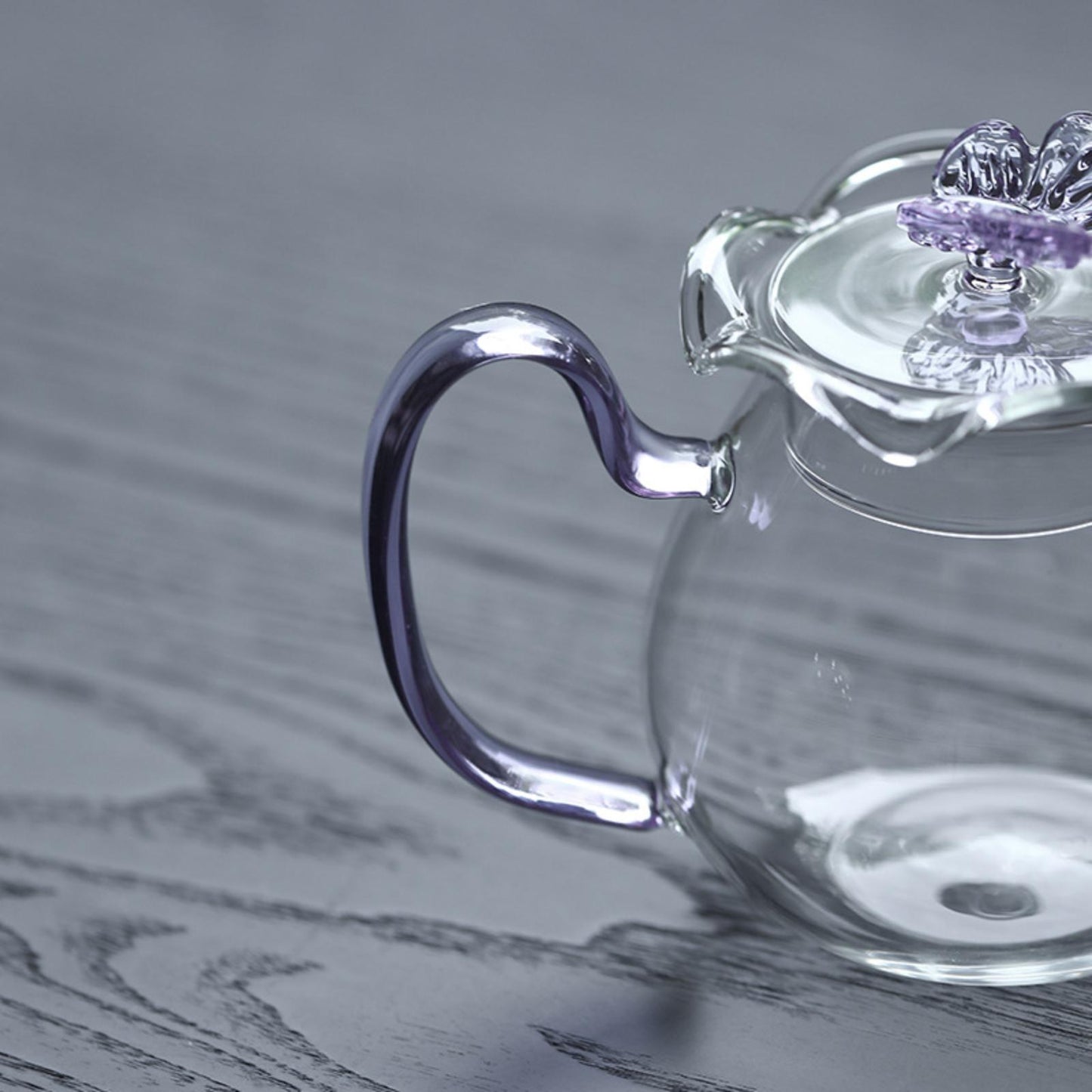 High-Temperature Heat-Resistant Butterfly Glass Kettle with Infuser – 450ml