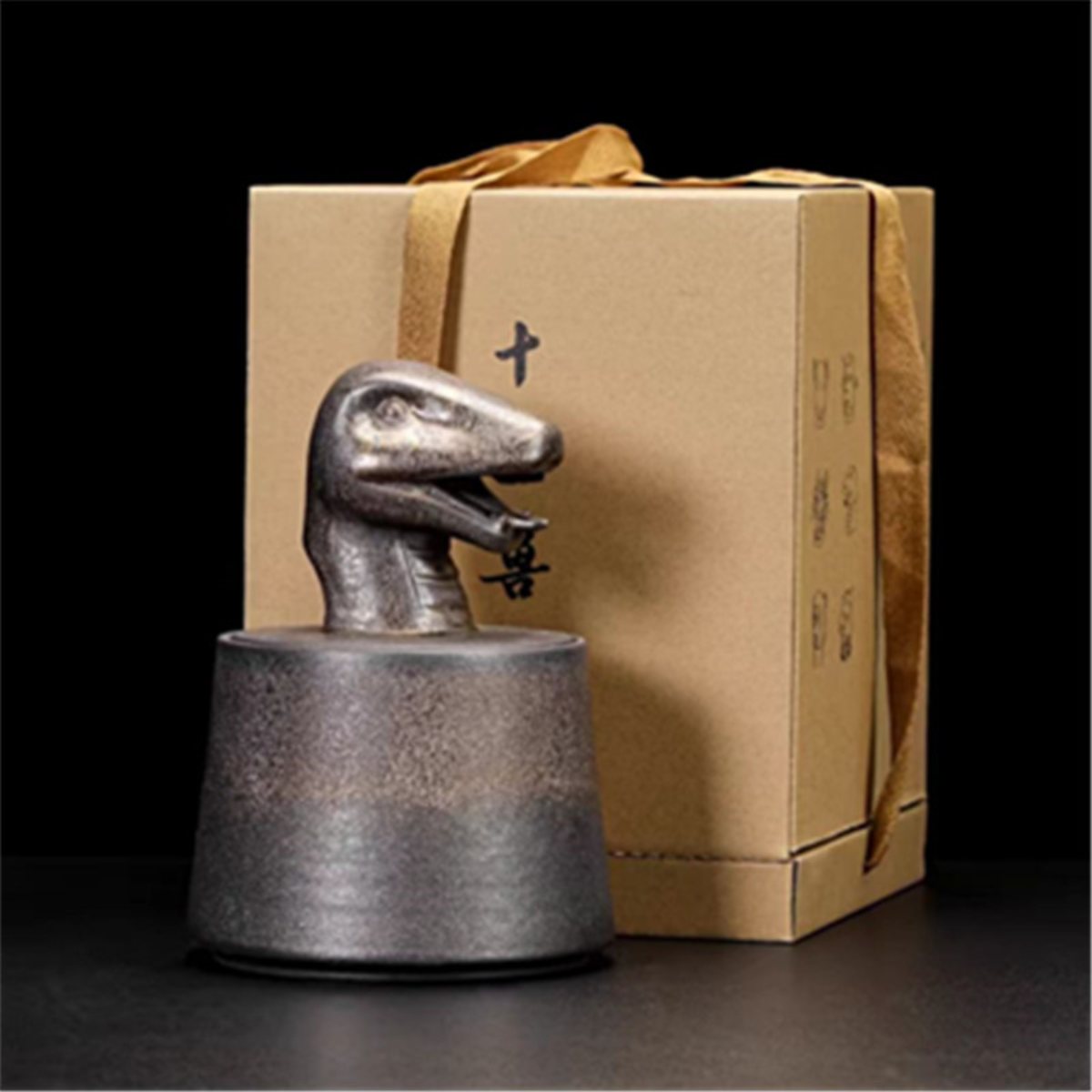 Ceramic Tea Canister with Zodiac Animal Lid – Ideal for Tea, Home Décor and Gifts