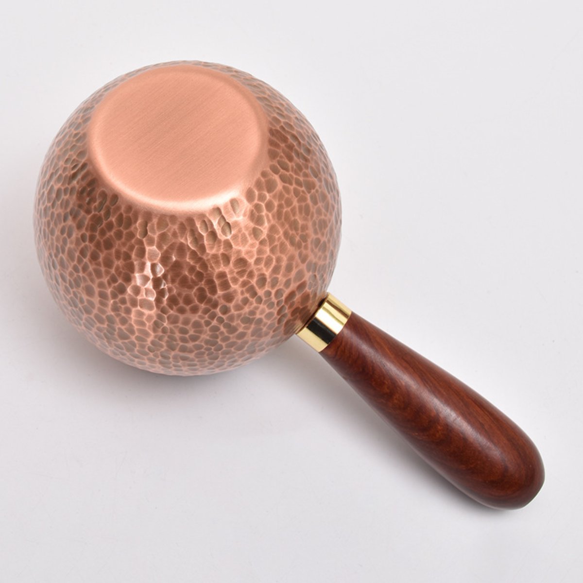 Portable Side-Handle Copper Teapot – Wooden Handle – Home & Office Kung Fu Tea