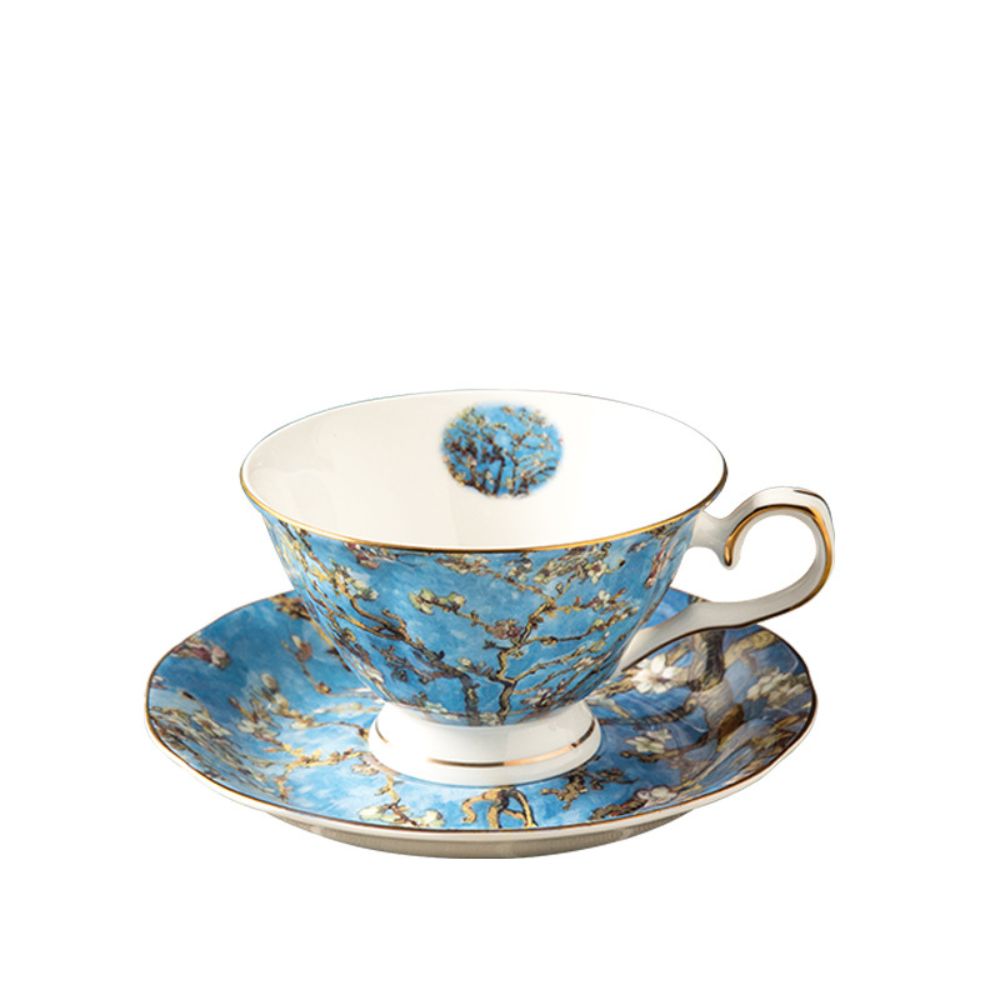Starry Sky Tea Cup Set – 6 Cups, Choice of Uniform Starry Design or Random Patterns