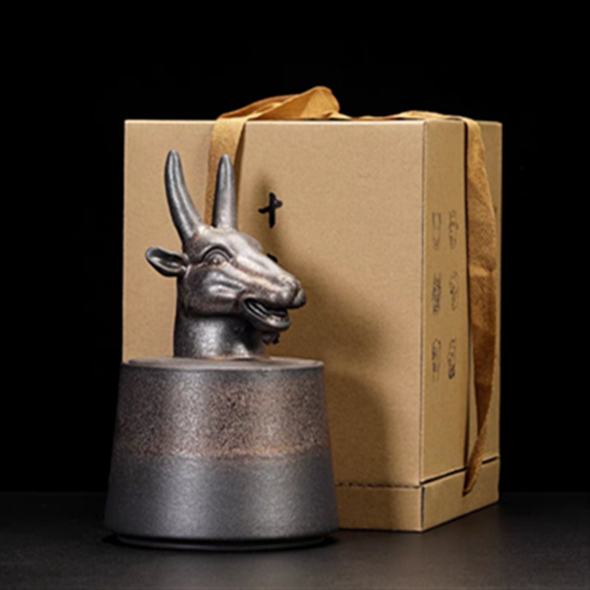 Ceramic Tea Canister with Zodiac Animal Lid – Ideal for Tea, Home Décor and Gifts