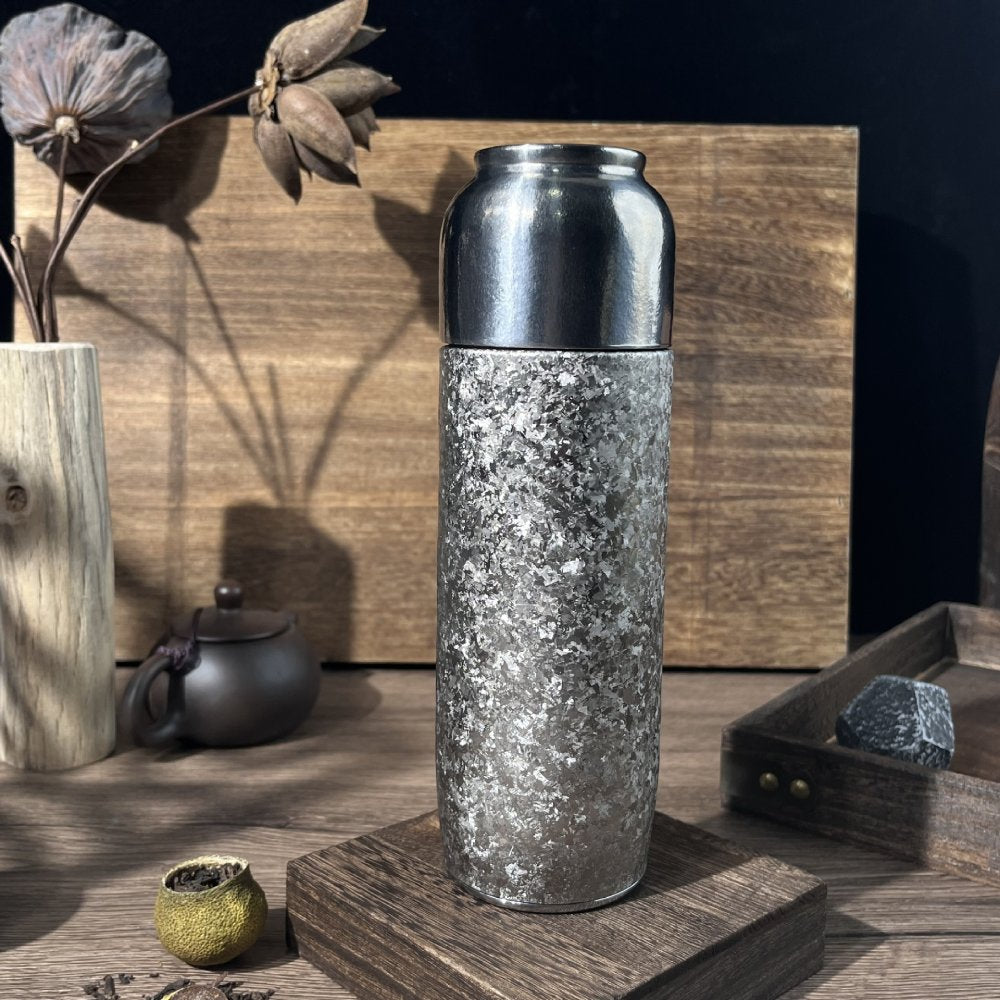 Pure Titanium 16oz / 460ml Tumbler – Leakproof Magnetic Lid, Multi-Layer Insulation & Built-in Tea Filter