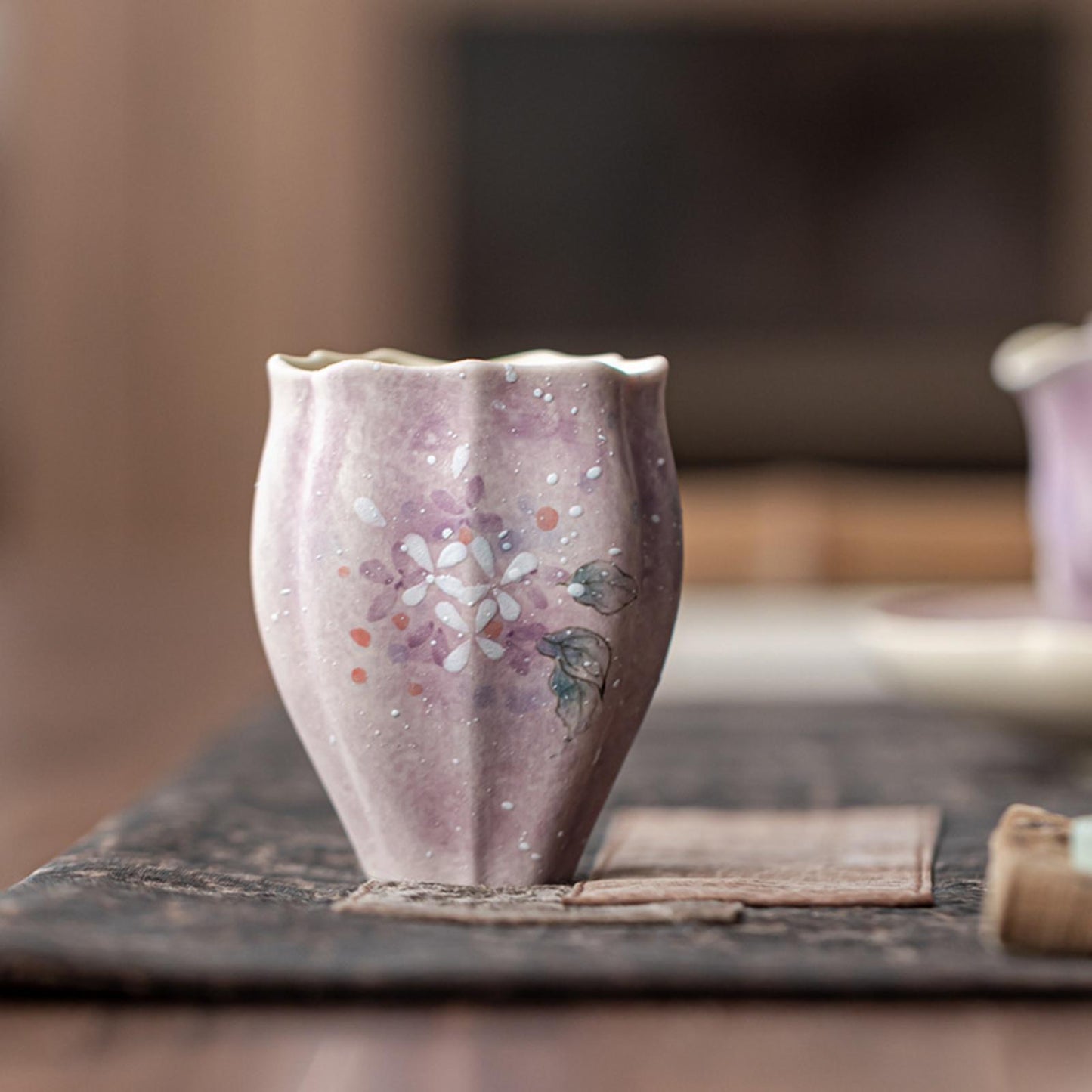 Zilin Travel Tea Set with Luxury Tea Serving Tray & Accessories, Hand-Painted Goldfish Motif, Porcelain Tea Set for Home, Office, or Gift