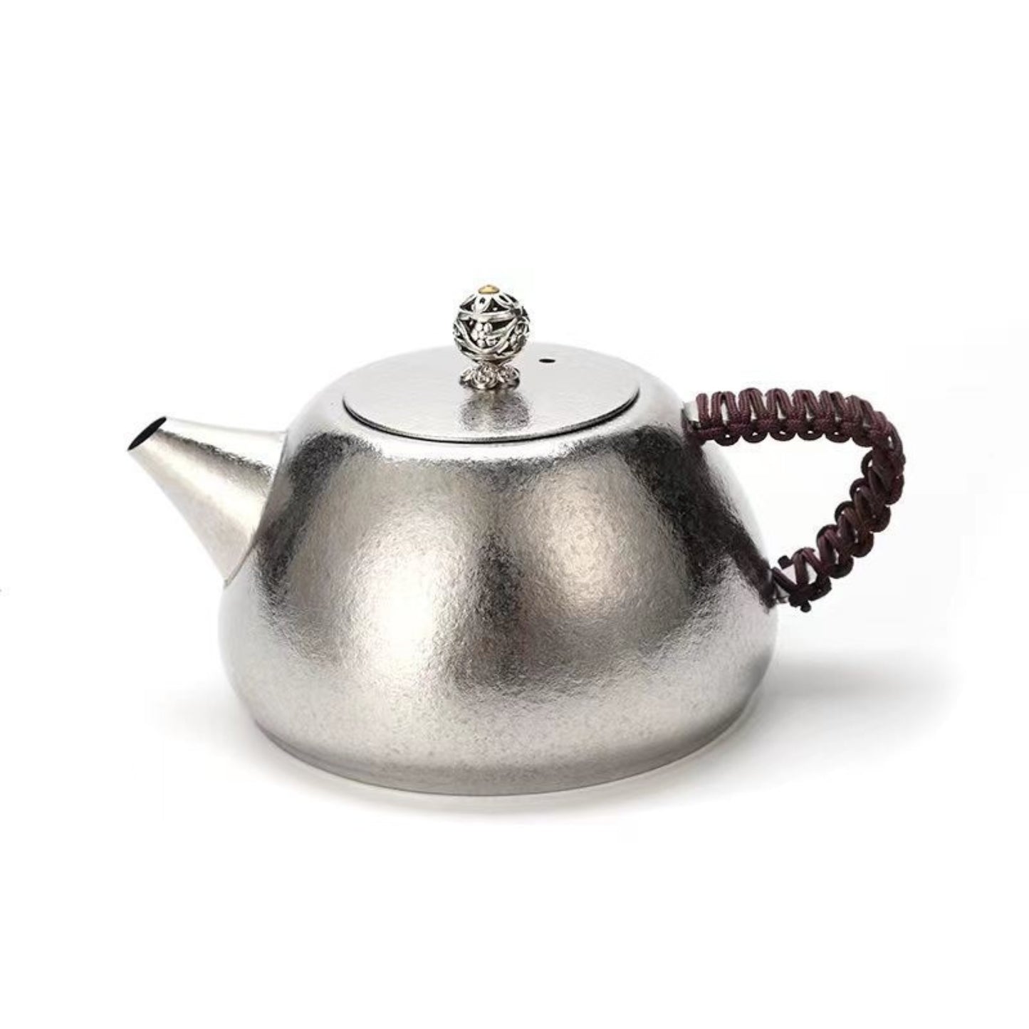 Pure Titanium Tea Pot with Strainer and Lid for Loose Leaf Tea and Boiling Water