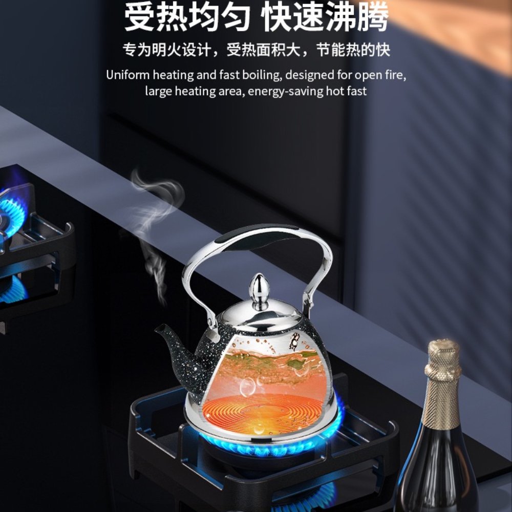 2-Piece Whistling Kettle Set – 3L & 1L Stainless Steel, Fast Boil, Safe Cool-Touch Handles