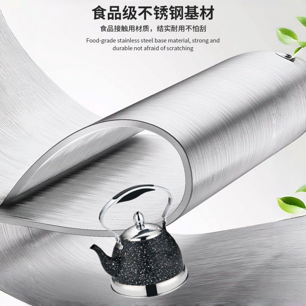 2-Piece Whistling Kettle Set – 3L & 1L Stainless Steel, Fast Boil, Safe Cool-Touch Handles