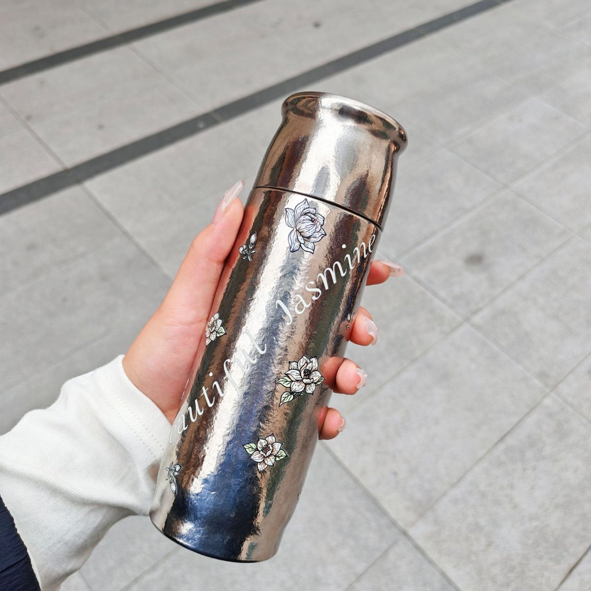 Pure Titanium Magnetic-Lid Tumbler 420ml – Lightweight Leakproof Travel Mug with Tea Filter & Gift Box
