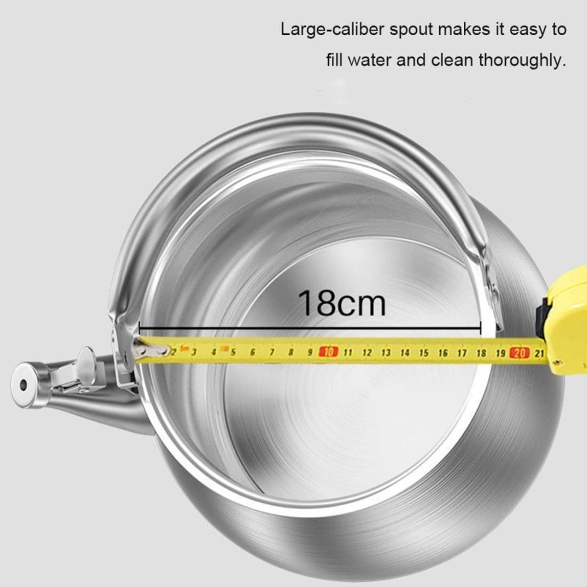 316 Stainless Steel Whistling Tea Kettle 5.5L – Large Capacity Kettle for Tea & Multi-Purpose Use