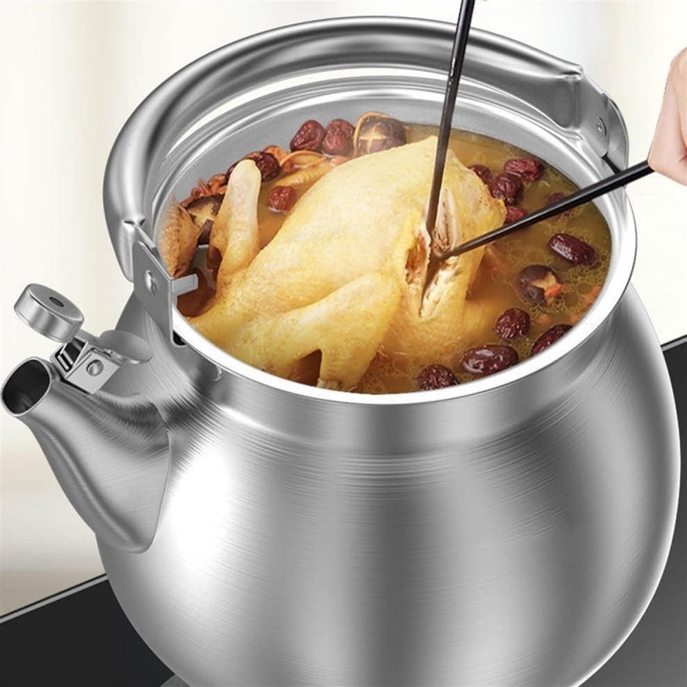 316 Stainless Steel Whistling Tea Kettle 5.5L – Large Capacity Kettle for Tea & Multi-Purpose Use