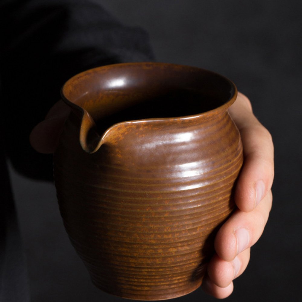 Longquan Celadon Gongdao Tea Pitcher – Handmade 200ML Ceramic Fair Cup