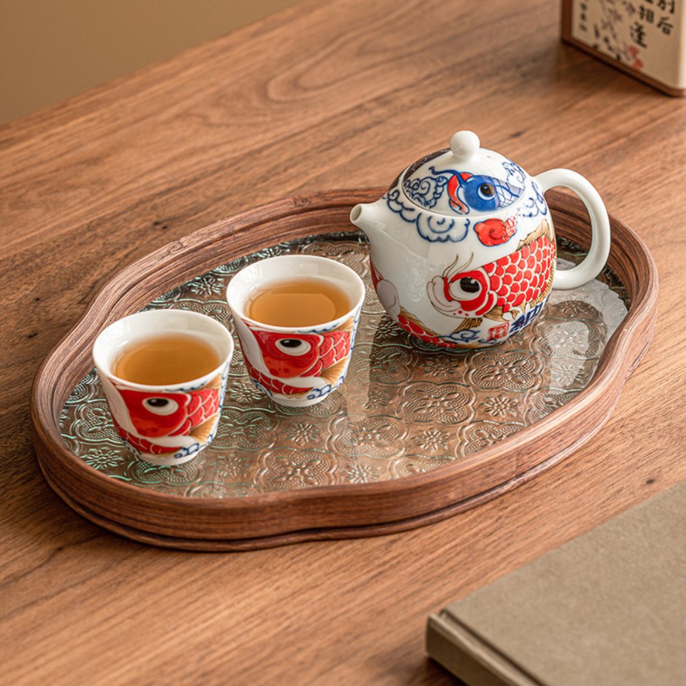 Portable Gongfu Travel Tea Set for 2 – 150ml Teapot with 2 Cups & Carry Bag
