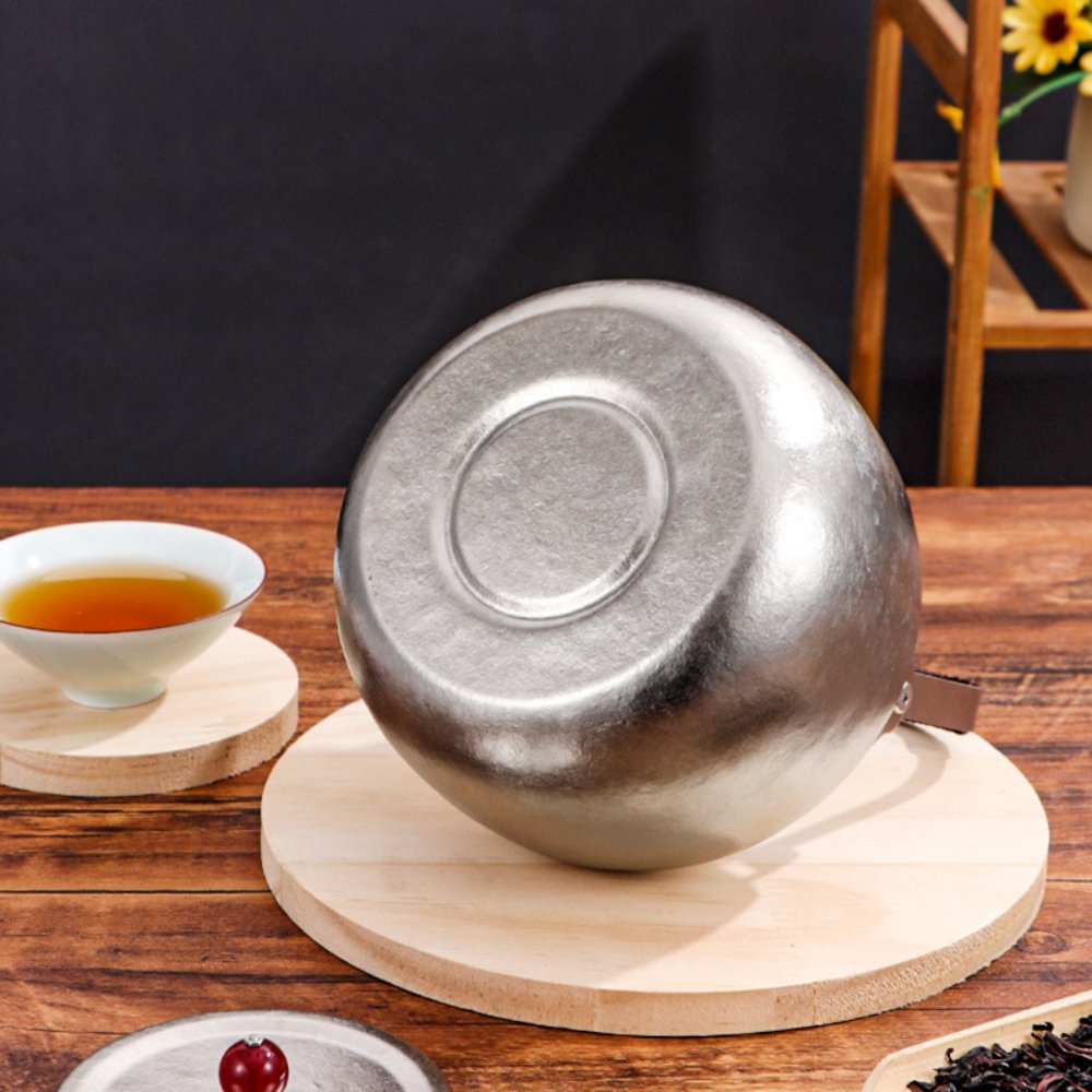 Pure Titanium Teapot & Water Kettle, Large Capacity, Outdoor & Home Tea Brewing Pot