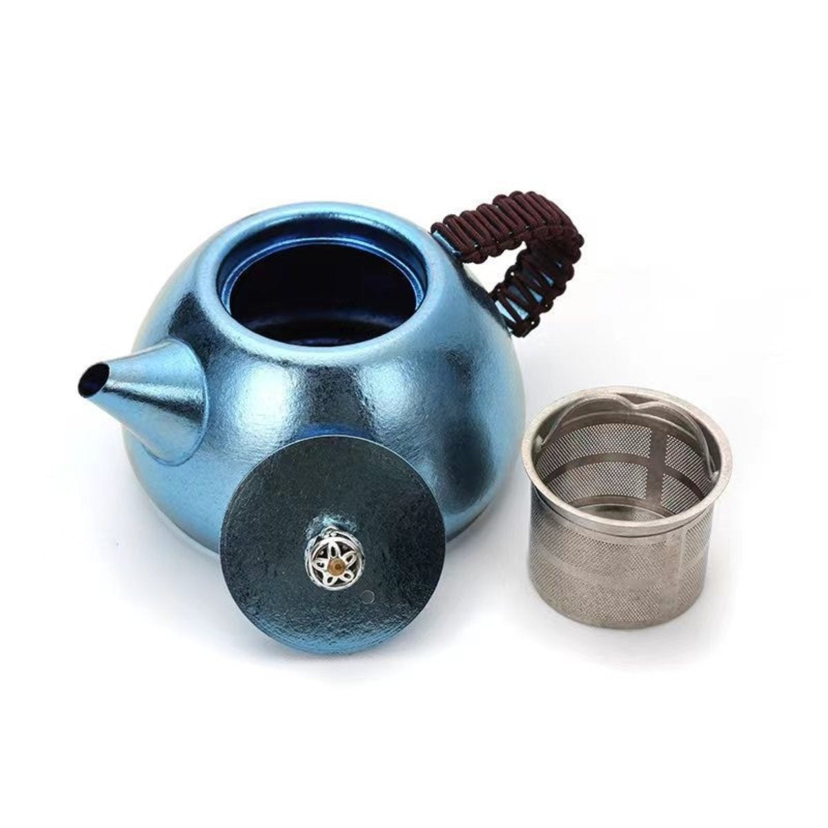 Pure Titanium Tea Pot with Strainer and Lid – Durable & Elegant Water Boiler