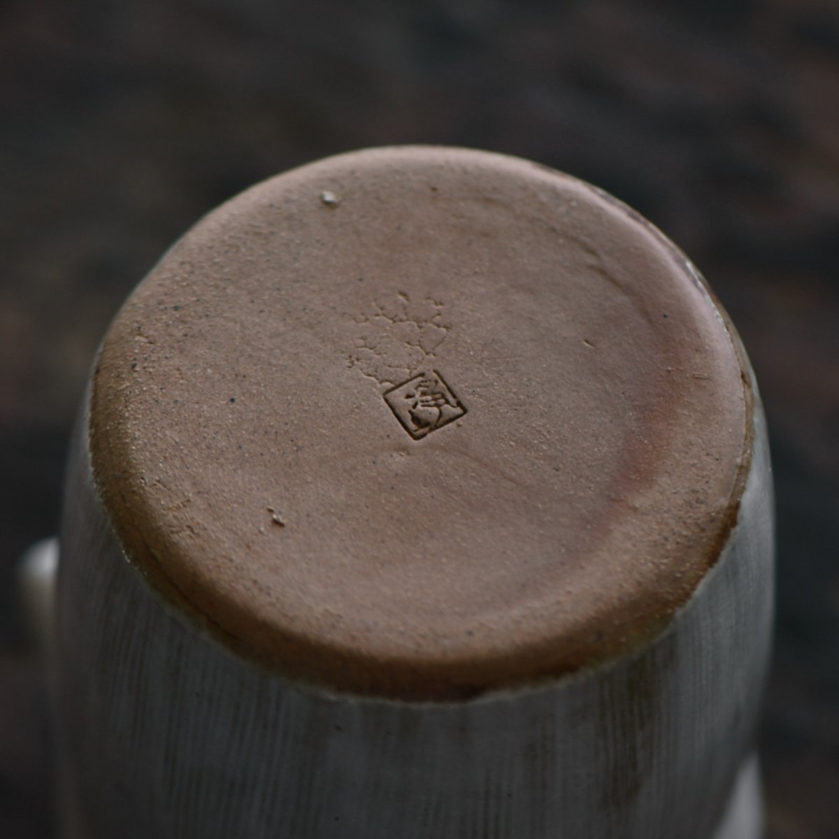 Japanese-Style Rustic Ceramic Fairness Cup with Filter | Handmade Tea Pitcher