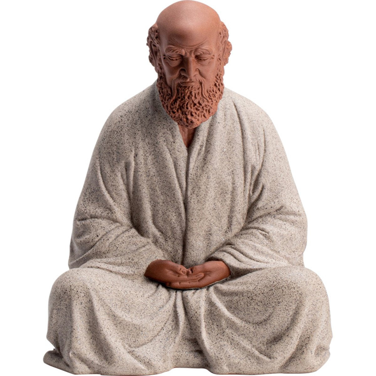 Handcrafted Purple Clay Bodhidharma Tea Pet – Tea Table Decorative Figurine