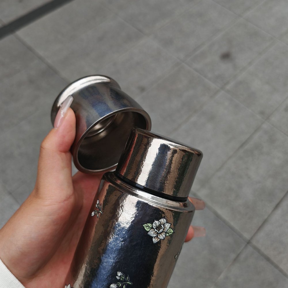 Pure Titanium Magnetic-Lid Tumbler 420ml – Lightweight Leakproof Travel Mug with Tea Filter & Gift Box