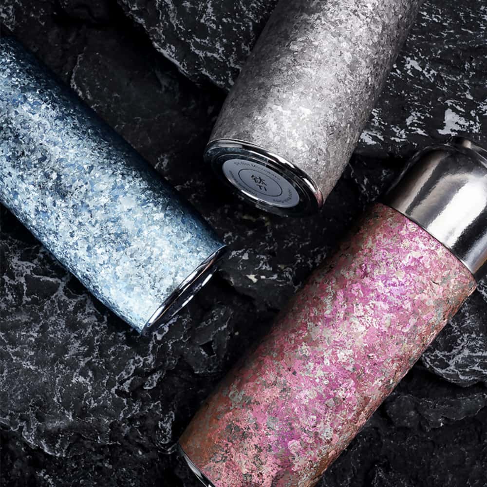 Pure Titanium 16oz / 460ml Tumbler – Leakproof Magnetic Lid, Multi-Layer Insulation & Built-in Tea Filter