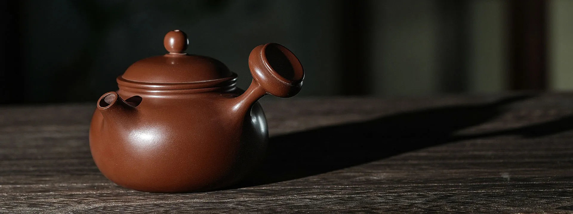 High-end hand-crafted Chinese teapot showcased for traditional tea brewing